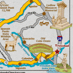 Map showing Trinidad Colorado