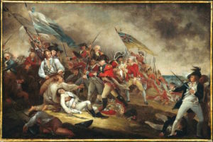 painting of the battle of bunker hill